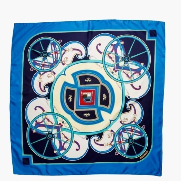 HERMES Washington's Carriages 100% Silk Scarf Carre 90cm Square - Picture 8 of 16